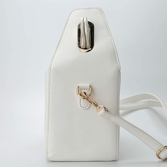 Chinese Tower Print Top-Handle Takeout Box Handbag - Picture 4 of 8